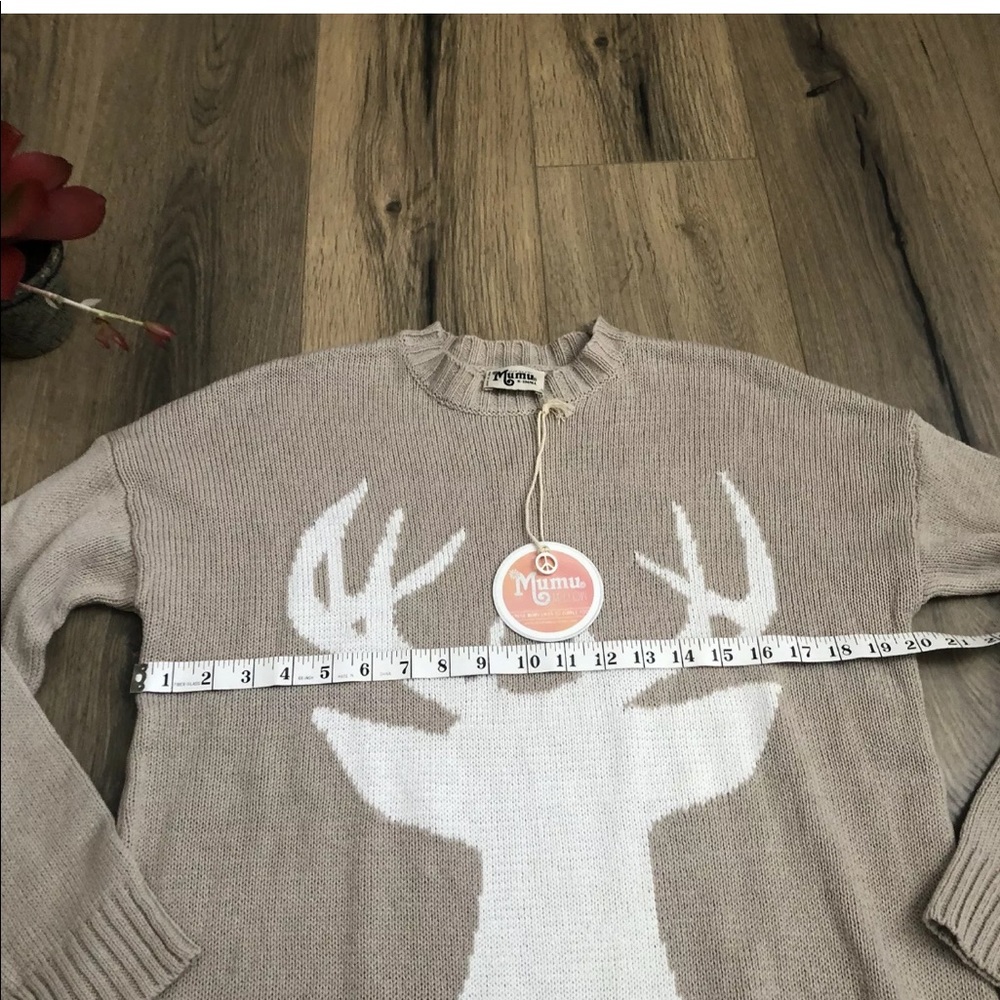 NEW Show me your Mumu Christmas Varsity Sweater - Picture 6 of 8